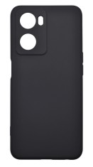 Husa de protectie din silicon pentru OPPO A57S, SoftTouch, interior microfibra, Negru