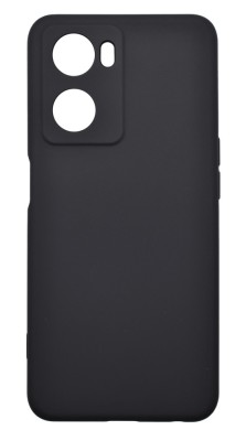 Husa de protectie din silicon pentru OPPO A57S, SoftTouch, interior microfibra, Negru foto