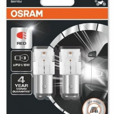 Set 2 Buc Led Osram P21/5W 12V 1,4W BAY15D 6000K Alb LEDriving SL 7528DRP-02B