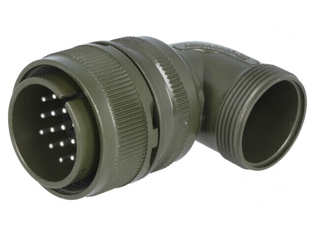 Conector Circular 22mm Aliaj Aluminiu Oliv