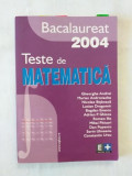 Bacalaureat 2004 - Teste de Matematica