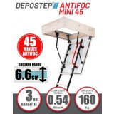 Scara pod antifoc DEPOSTEP MINI 45 metalica rezistenta la foc 45 minute, H265