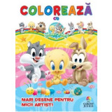 Mari desene pentru micii artişti! Colorează cu Baby Looney Tunes - Paperback - Teodora Nicolau - Corint Junior