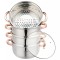 Set de 5 piese, oala pentru fiert cu abur, inox, diametru 20 cm, capacitate 3.1 litri, Klausberg