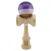 Kendama X Originala, Profesionala, Big Cups V2, Super Sticky Legendary Cupe Mari, Rulment Metalic cu Ata 55 cm, Purpuriu/Mov/Lila