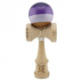 Kendama X Originala, Profesionala, Big Cups V2, Super Sticky Legendary Cupe Mari, Rulment Metalic cu Ata 55 cm, Purpuriu/Mov/Lila