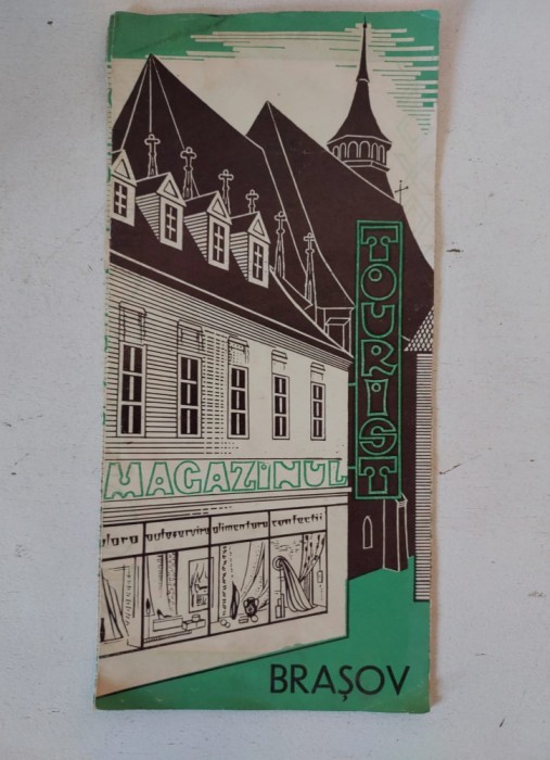 Brasov pliant promovare Magazinul Tourist ICS Textile Incaltaminte anii 70