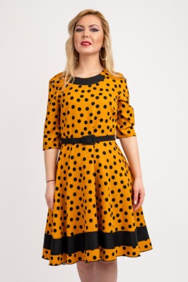Rochie Dama Mina Cu Buline - XL(42) foto