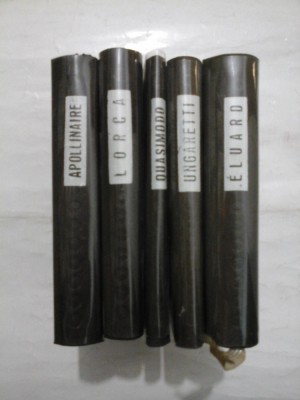 ELUARD / APOLLINAIRE / LORCA / UNGARETTI / QUASIMODO (5 VOLUME) - 1968 - Bilingve foto