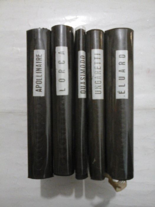 ELUARD / APOLLINAIRE / LORCA / UNGARETTI / QUASIMODO (5 VOLUME) - 1968 - Bilingve