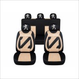 Set Huse Scaune Universale Nero Bej Personalizate cu Peugeot