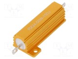 Rezistor bobinat cu radiator 15&Omega; 50W &plusmn;5% 50ppm/&deg;C SR PASSIVES