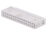 Conector IDC mufă mamă 30 PIN cu presare cablu gri