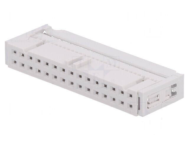 Conector IDC mufă mamă 30 PIN cu presare cablu gri