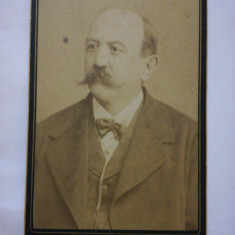 Foto veche carton CDV Hess & Kossak, Timisoara/ Temesvar, barbat