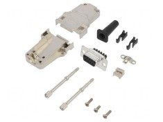 Conector D-Sub 9-Pin Mamă cu Terminal Șurub pe Cablu