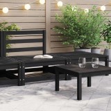 Cumpara ieftin Set mobilier de grădină, 2 piese, negru, lemn masiv de pin