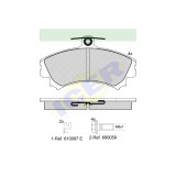 Set placute frana Icer 181118700, parte montare : Punte Fata