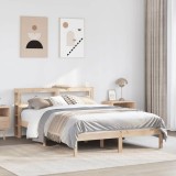 vidaXL Cadru de pat fără saltea, 120x190 cm, lemn masiv pin 3305710