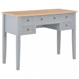 vidaXL Birou de scris, gri, 109,5 x 45 x 77,5 cm, lemn