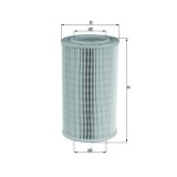 Filtru aer Ford Maverick; Nissan Navara, Pick Up, Terrano II Motor 2.5 TD, 2.5 TD 4WD, 2.5 TDiC 4x4, 2.7 TD, 2.7 TDi 4WD, 3.0 Di 4WD, 235 mm, OE