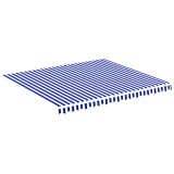 Cumpara ieftin Panza de rezerva copertina, albastru si alb, 400x350 cm, poliester