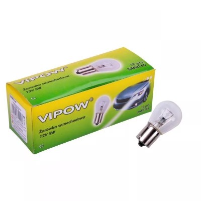 Bec auto BA15S 12V 5W Vipow foto