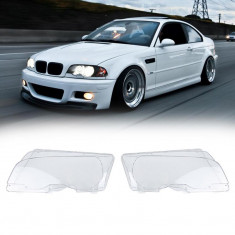 Set 2 Buc Sticla Far Dreapta + Stanga Am Bmw Seria 3 E46 1998-2003 Coupe / Cabrio Non Facelift HB010