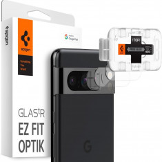 Set 2 Folii de protectie camera Spigen Optik.TR pentru Google Pixel 8 Pro Transparent