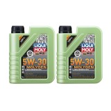 Ulei motor sintetic Liqui Moly Molygen New Generation 5W30, 2 litri. API SP, ILSAC GF-6A, GM dexos1 Gen 3. Verde fluorescent