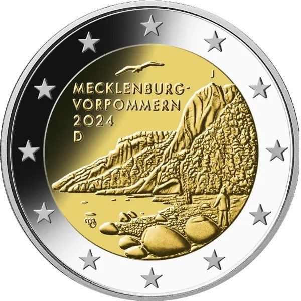 Germania 2 Euro 2024 D - (Bundesl&auml;nder - Mecklenburg-Vorpommern) KM-New UNC !!!