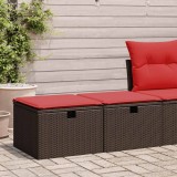 Gossi set canapele de gradina, 2 piese, cu perne, maro poliratan maro