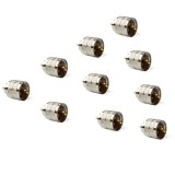 Set 10 mufe PL259 pentru cablu RG174 pentru antena CB PNI Extra 45 48