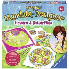 Set de creatie mandala flori si fluturi, +6ani, Ravensburger