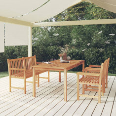 Set mobilier pentru gradina, 4 piese, lemn masiv de tec GartenMobel Dekor