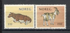 Norvegia.1981 100 ani Asociatiile producatorilor de lapte-Animale de casa KN.12 foto