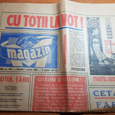 magazin 1 martie 1969-articol despre votarea din 2 martie " cu toti la vot "