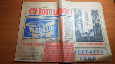 magazin 1 martie 1969-articol despre votarea din 2 martie &amp;quot; cu toti la vot &amp;quot; foto
