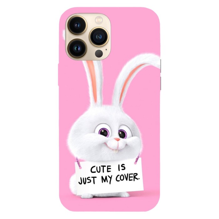 Husa compatibila cu Apple iPhone 13 Pro Max, Viceversa, model Cute is just my cover pink edition The Secret Life of Pets , Silicon, TPU