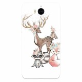 Husa silicon pentru Huawei Y6 2017, Foxs And Deer