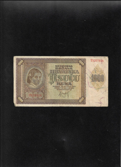 Croatia 1000 kuna 1941 seria1207814