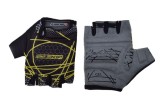 Manusi ciclism adulti, Leoshi, cu gel, culoare negru/galben, marime XL Cod:LSL3256