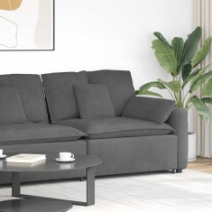 Modul modular capăt pentru cotieră canapea cu perne gri &icirc;nchis