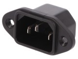 Conector Alimentare AC SCHURTER C14 10A 250VAC Cod 6162.0045