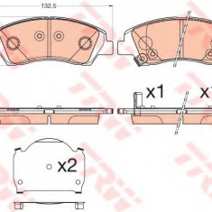 Set placute frana,frana disc HYUNDAI i10 (IA) (2013 - 2016) TRW GDB3618