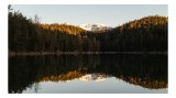 Tablou Canvas, "Răsărit liniștit pe lac alpestru", Loftiness, Reflection, Serenity, Tranquility, Majesty, Stillness, Beauty, Wilderness, 39 x 26 cm, C