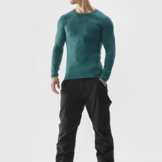Lenjerie termoactivă fără cusături (bluză) pentru bărbați - verde marin