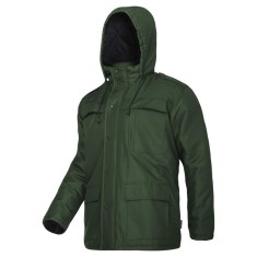 JACHETA CAPTUSITA USOARA CU GLUGA / VERDE - S