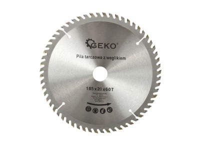 Disc circular pentru lemn 185x20x60T, Geko G00092 foto