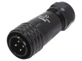 Mufă SA20 tată 4 PIN IP67 25A 500V cablu 8-12mm